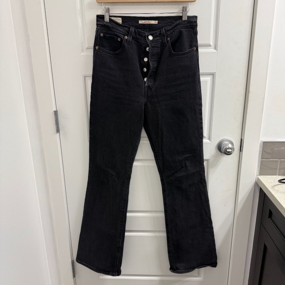 Levi’s Ribcage Bootcut Black Jeans